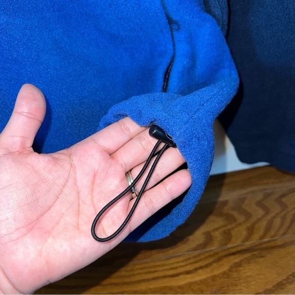 Columbia Large Two Tone Blue Fleece Zip-Up Sweater Jacket Size Large - Picture 8 of 14